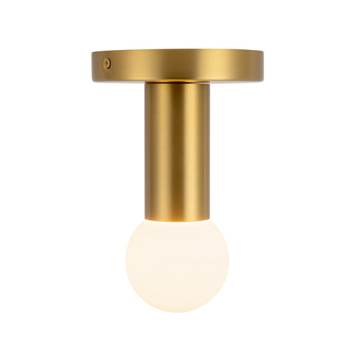 Calla 5-in Brushed Gold Dimmable LED Flush Mount