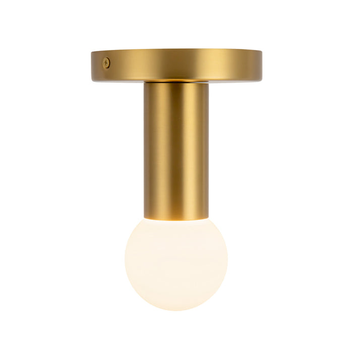Calla 5-in Brushed Gold Dimmable LED Flush Mount