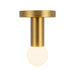 Calla 5-in Brushed Gold Dimmable LED Flush Mount