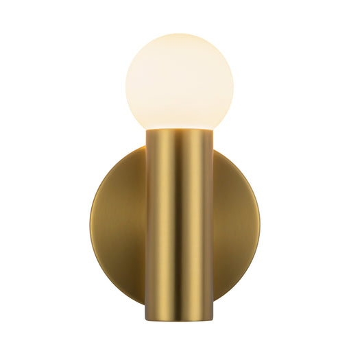 Calla 8-in Brushed Gold Dimmable LED Wall Sconce