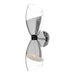 Capri 5-in Chrome/Clear Glass 2 Lights Wall/Vanity by Alora Lighting | WV587224CHCL | Alora Lighting