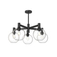 Load image into Gallery viewer, Castilla 29-in Clear Glass/Matte Black 5 Lights Chandelier by Alora Lighting | CH506129MBCL | Alora Lighting
