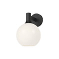 Load image into Gallery viewer, Castilla 8-in Matte Black/Opal Matte Glass 1 Light Wall/Vanity by Alora Lighting | WV506108MBOP | Alora Lighting
