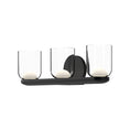 Load image into Gallery viewer, Cedar LED Vanity in Black/Clear Finish | Kuzco Lighting
