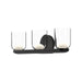 Cedar LED Vanity in Black/Clear Finish | Kuzco Lighting
