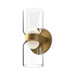 Cedar LED Wall Sconce in Brushed Gold/Clear Finish | Kuzco Lighting