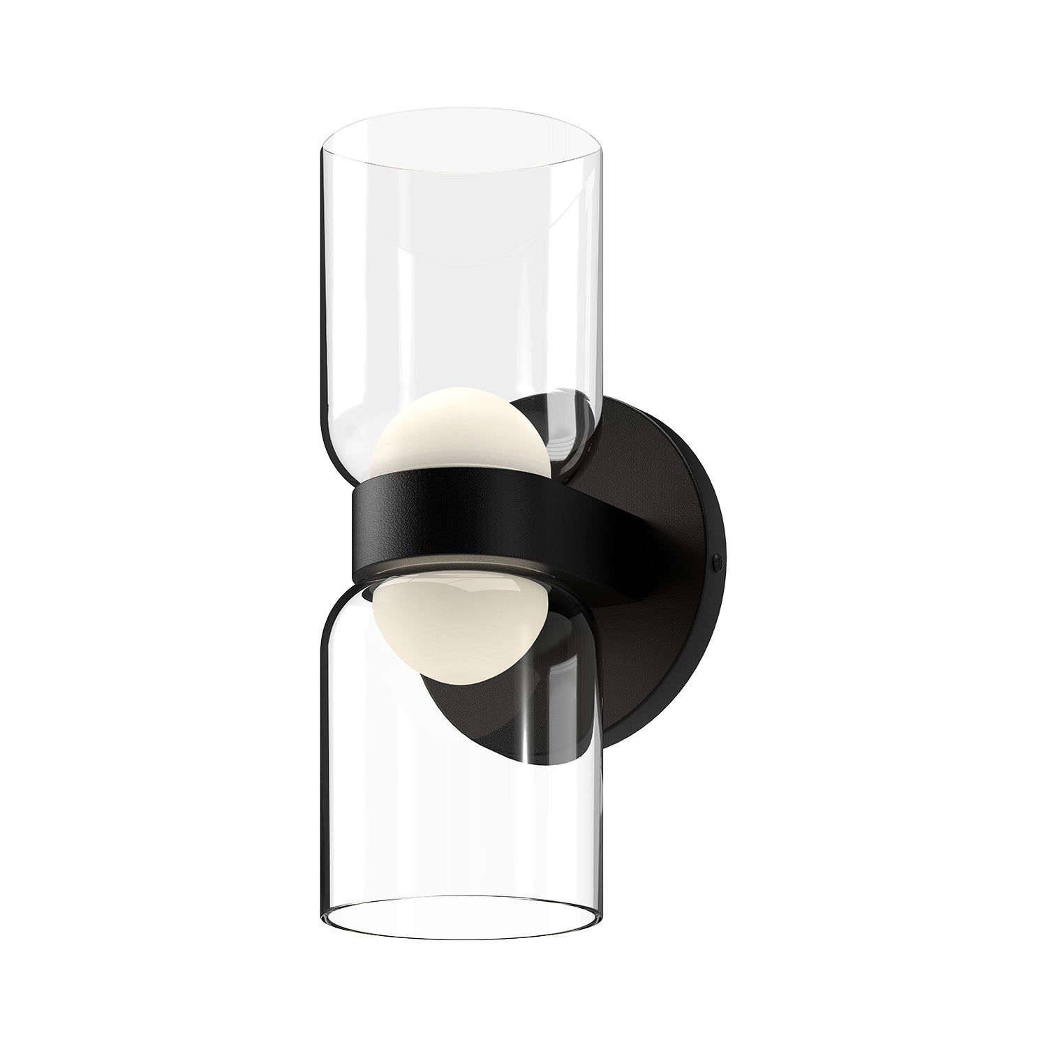 Cedar LED Wall Sconce in Black/Clear Finish | Kuzco Lighting