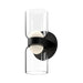 Cedar LED Wall Sconce in Black/Clear Finish | Kuzco Lighting