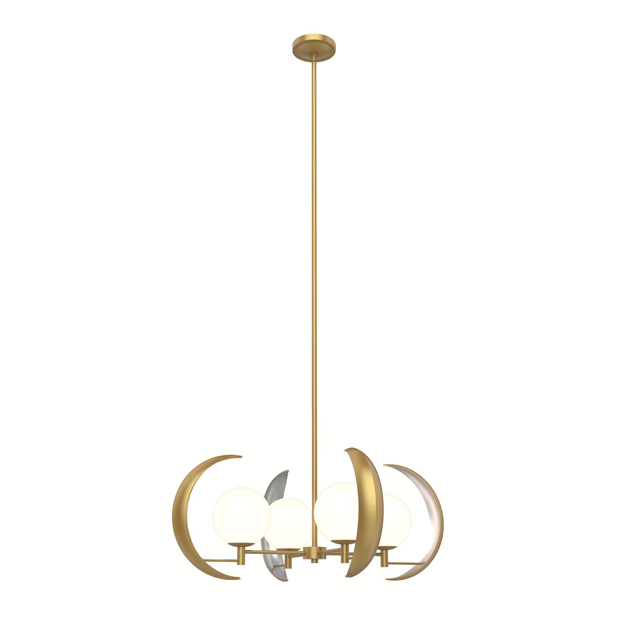 Celeste Vintage Brass 4 Lights Chandelier by Alora Lighting | CH351204VB | Alora Lighting