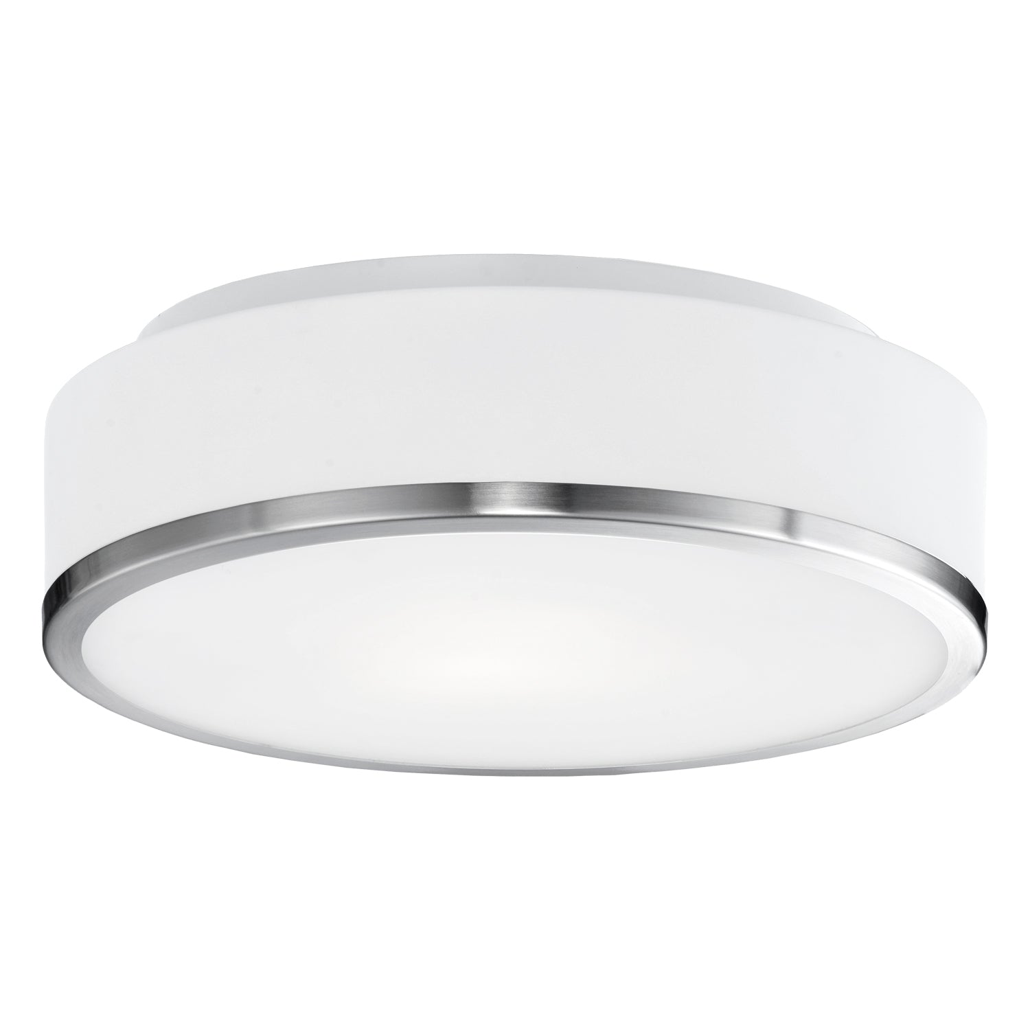 Charlie LED Flush Mount in Brushed Nickel Finish | Kuzco Lighting