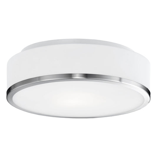 Charlie LED Flush Mount in Brushed Nickel Finish | Kuzco Lighting