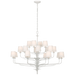 Amalfi 50" Three-Tiered Chandelier by Visual Comfort Signature