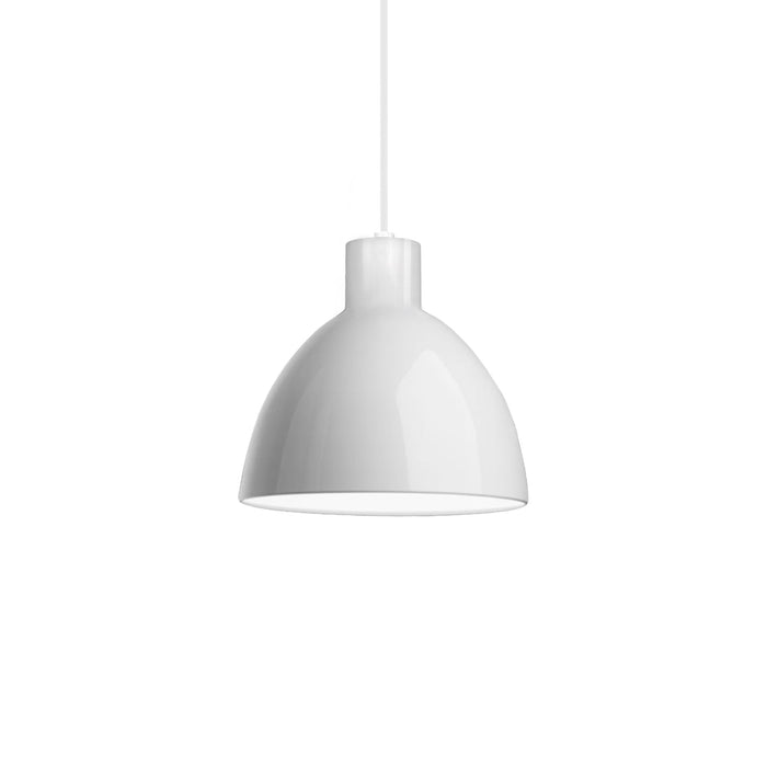 Chroma LED Pendant in Glossy White Finish | Kuzco Lighting