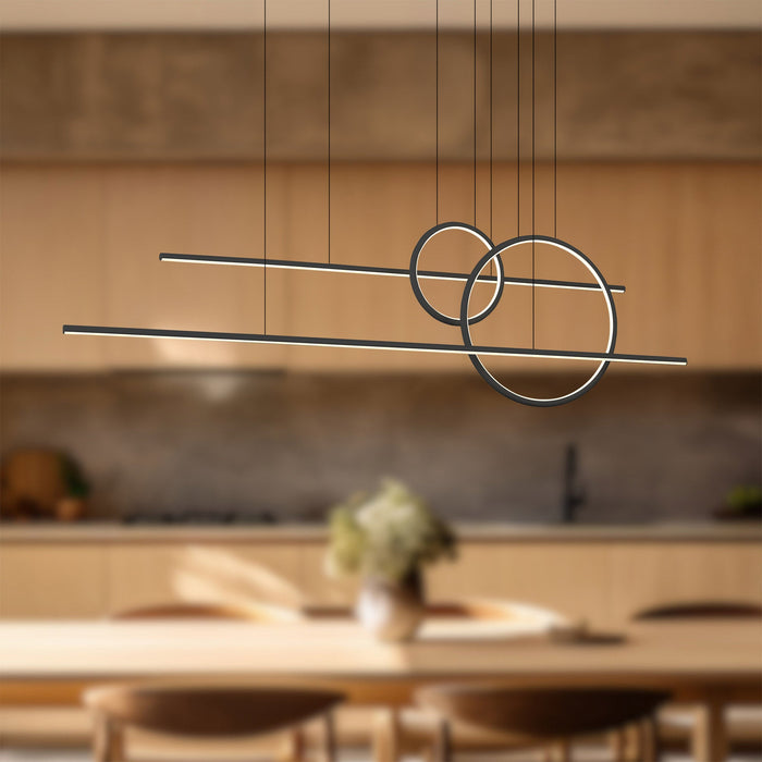 Chute Calypso Linear Suspension by Kuzco Lighting