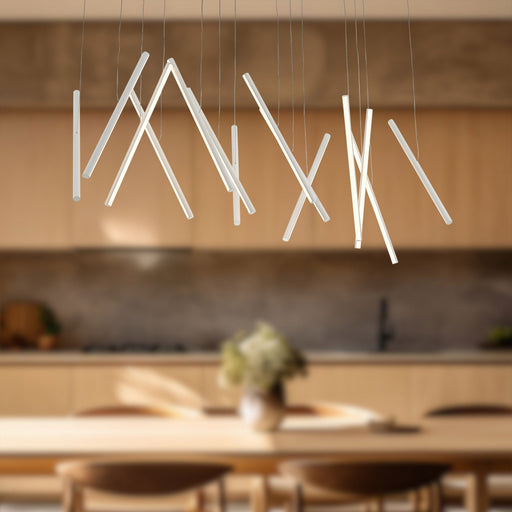 Chute LED 14-Light Linear Pendant by Kuzco Lighting