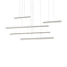 Chute Motion Multi-Light Pendant in Black Finish | Kuzco Lighting