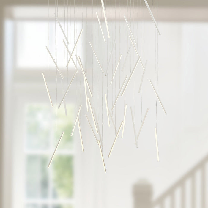 Chute LED Round Multi-Light Pendant by Kuzco Lighting