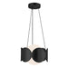 Ciel Chandelier in Black/Opal Glass Finish | Kuzco Lighting