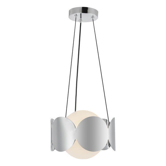 Ciel Chandelier in Chrome/Opal Glass Finish | Kuzco Lighting