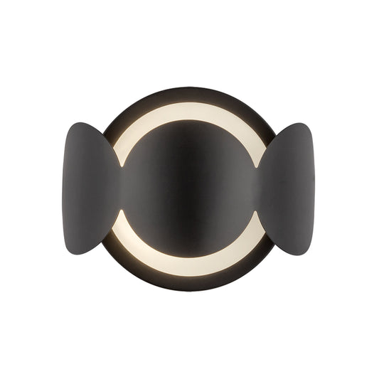Ciel Wall Sconce in Black/Opal Glass Finish | Kuzco Lighting