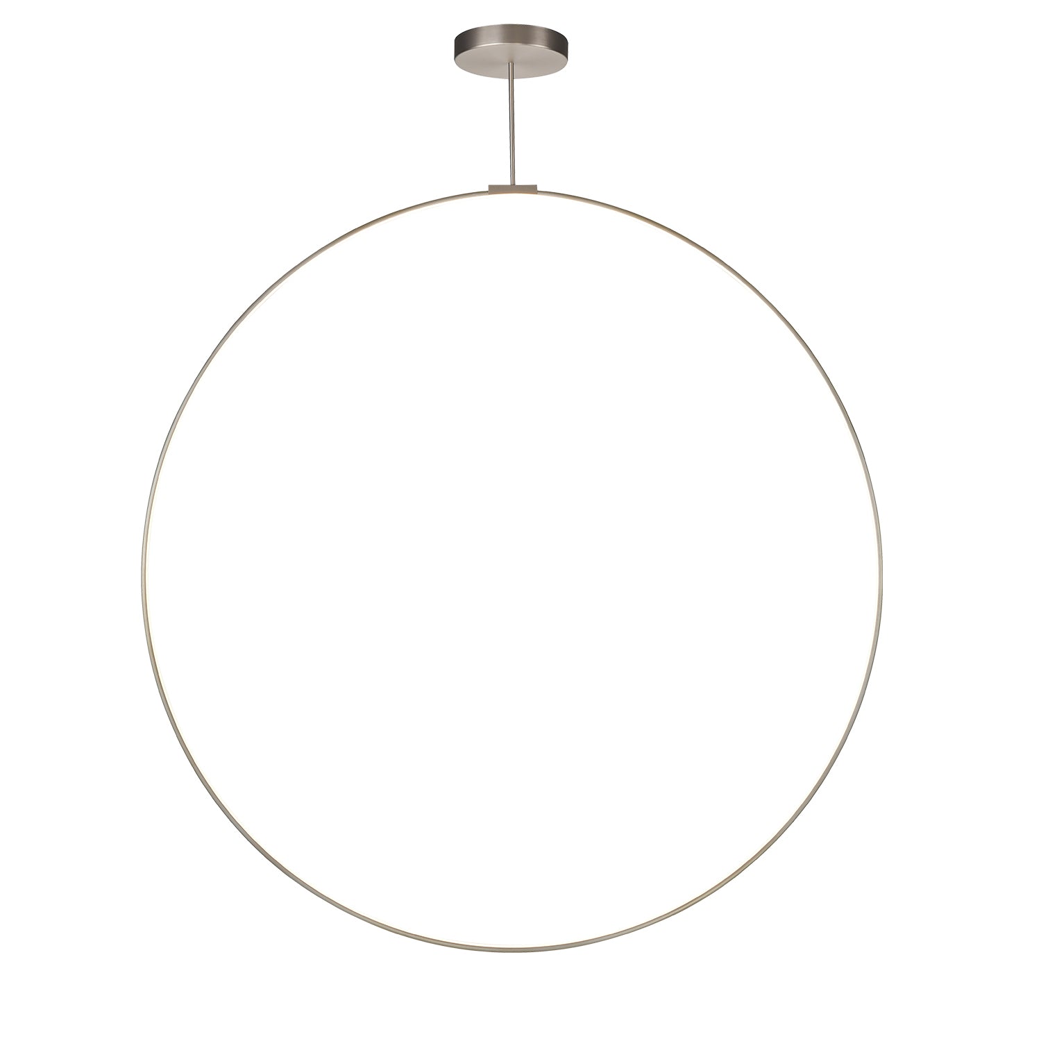 Cirque LED Pendant in Brushed Nickel Finish | Kuzco Lighting