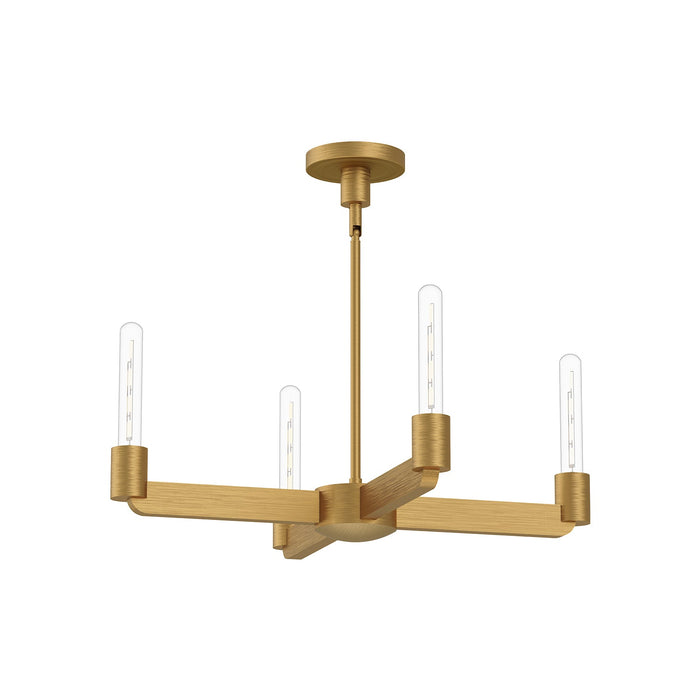 Claire 25-in Aged Gold 4 Lights Chandelier by Alora Lighting | CH607225AG | Alora Lighting