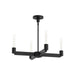 Claire 25-in Matte Black 4 Lights Chandelier by Alora Lighting | CH607225MB | Alora Lighting