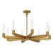 Claire 32-in Aged Gold 8 Lights Chandelier by Alora Lighting | CH607232AG | Alora Lighting
