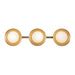 Cleo LED Vanity Light in Brushed Gold/Opal Glass Finish | Kuzco Lighting