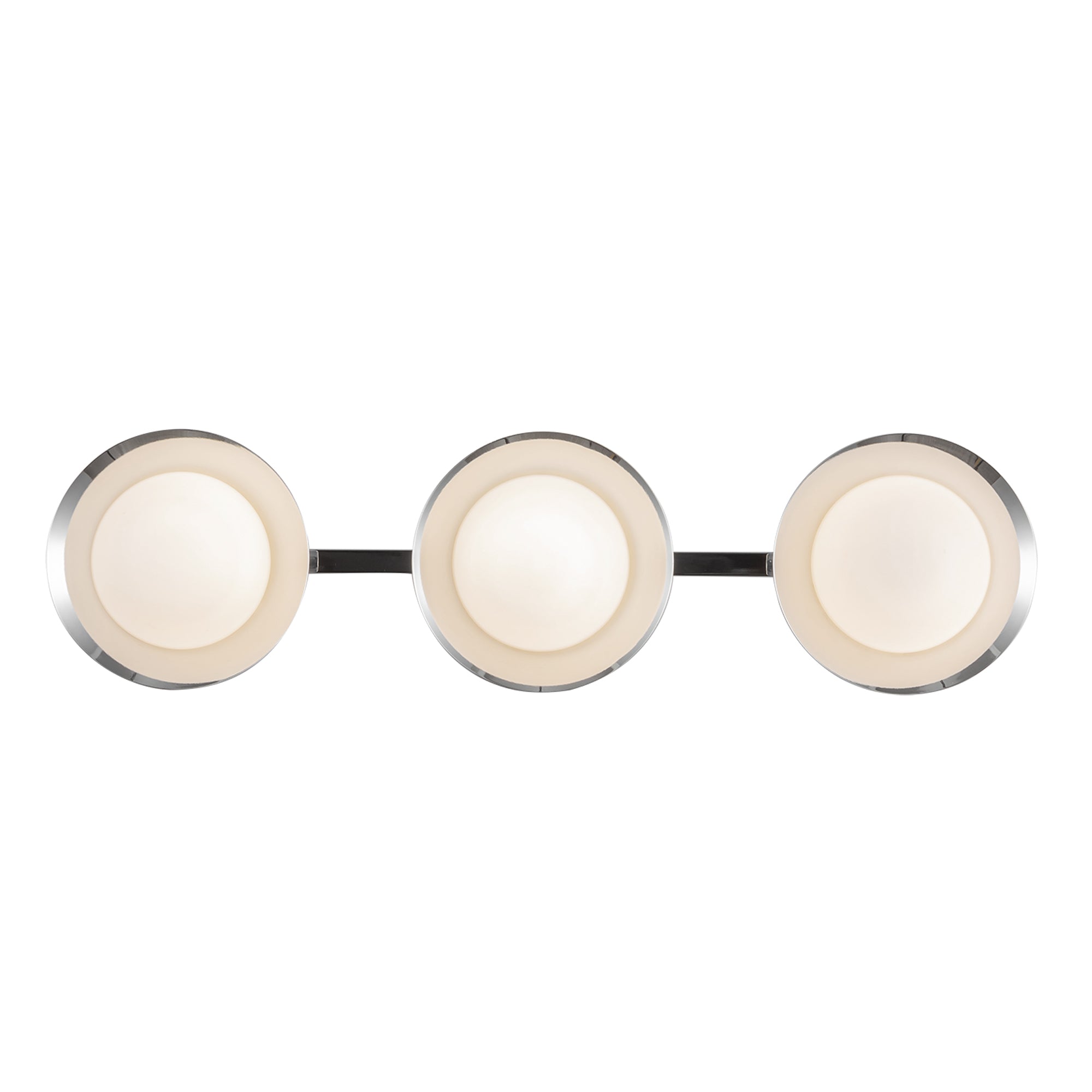 Cleo LED Vanity Light in Chrome/Opal Glass Finish | Kuzco Lighting