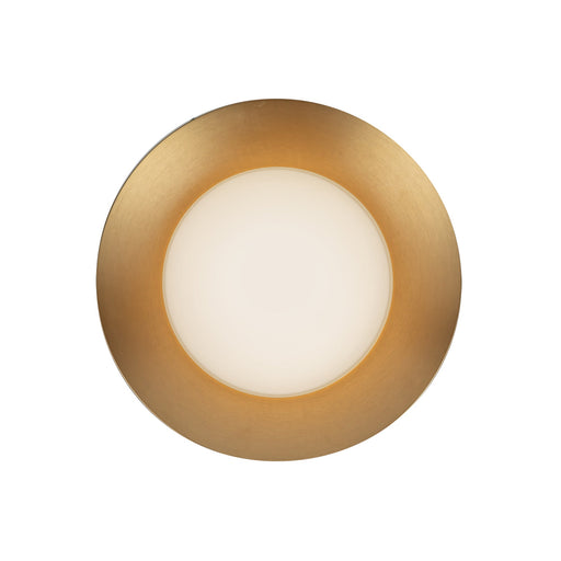 Cleo LED Wall Sconce in Brushed Gold/Opal Glass Finish | Kuzco Lighting