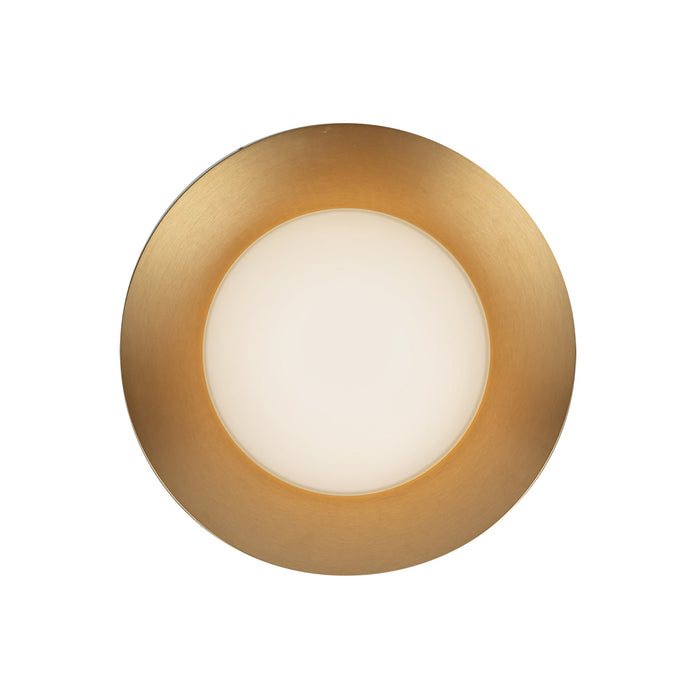 Cleo LED Wall Sconce in Brushed Gold/Opal Glass Finish | Kuzco Lighting