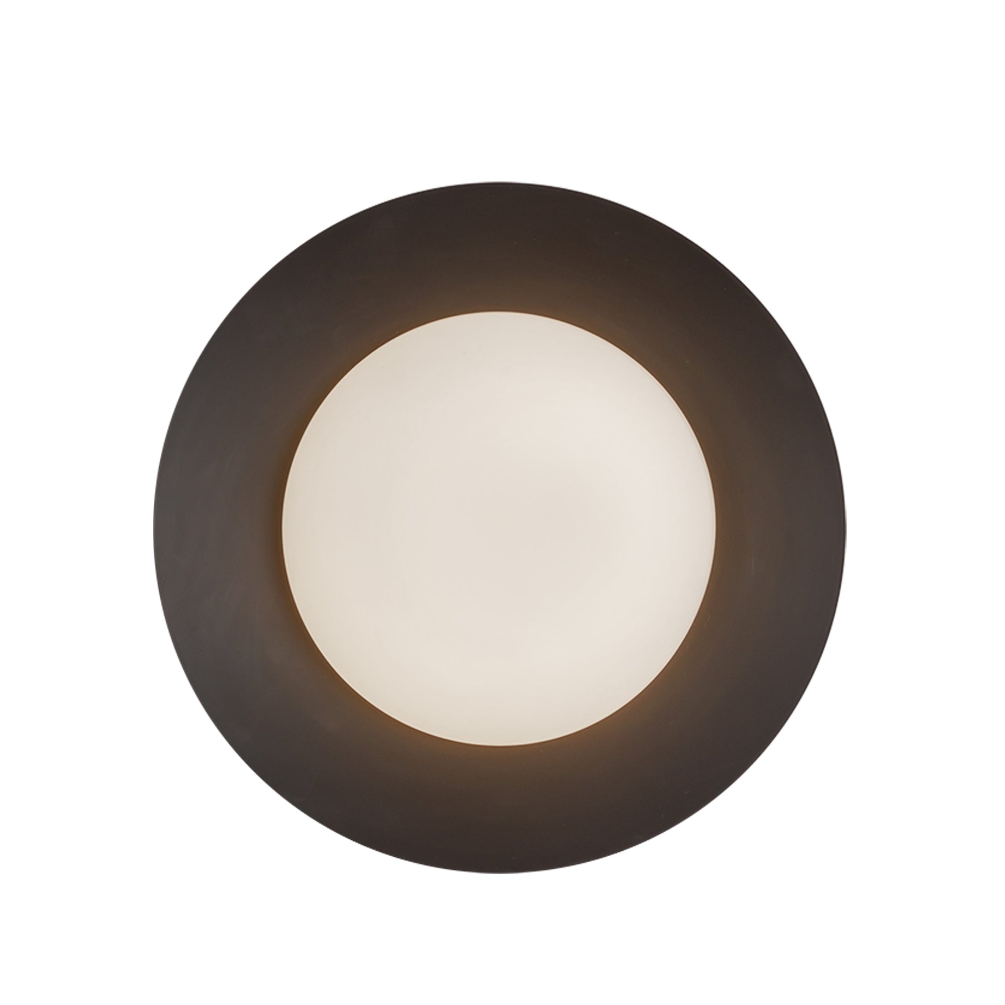 Cleo LED Wall Sconce in Black/Opal Glass Finish | Kuzco Lighting