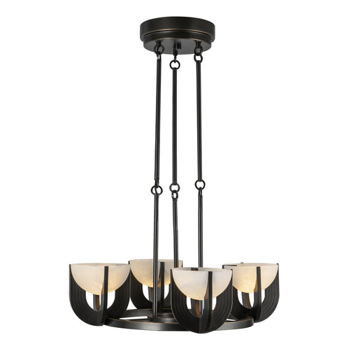 Colette 22-in Urban Bronze/Alabaster LED Chandelier by Alora Lighting | CH362423UBAR-UNV | Alora Lighting