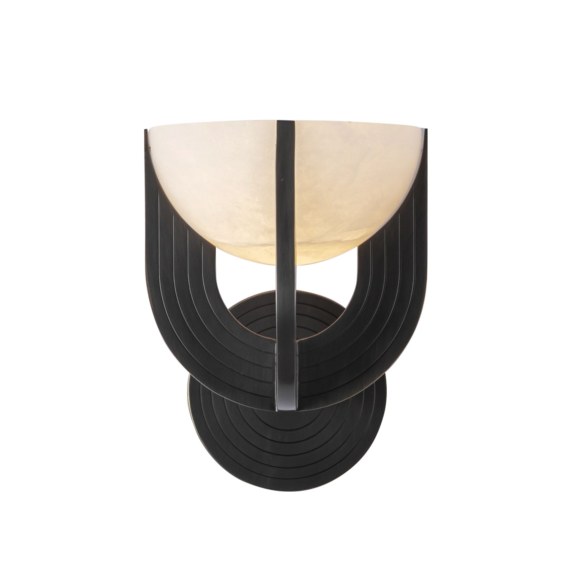 Colette 7-in Urban Bronze/Alabaster LED Wall Vanity by Alora Lighting | WV362106UBAR-UNV | Alora Lighting