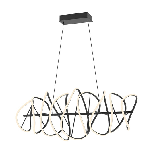 Collide LED Chandelier in Black Finish | Kuzco Lighting