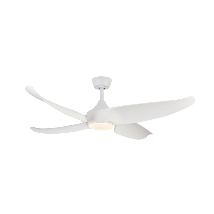 Coronado LED Ceiling Fan in Matte White Finish | Kuzco Lighting