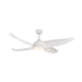Coronado LED Ceiling Fan in Matte White Finish | Kuzco Lighting