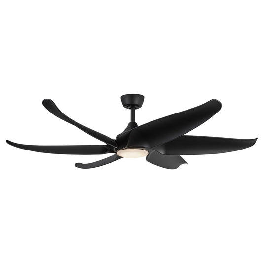 Coronado LED Ceiling Fan in Matte Black Finish | Kuzco Lighting