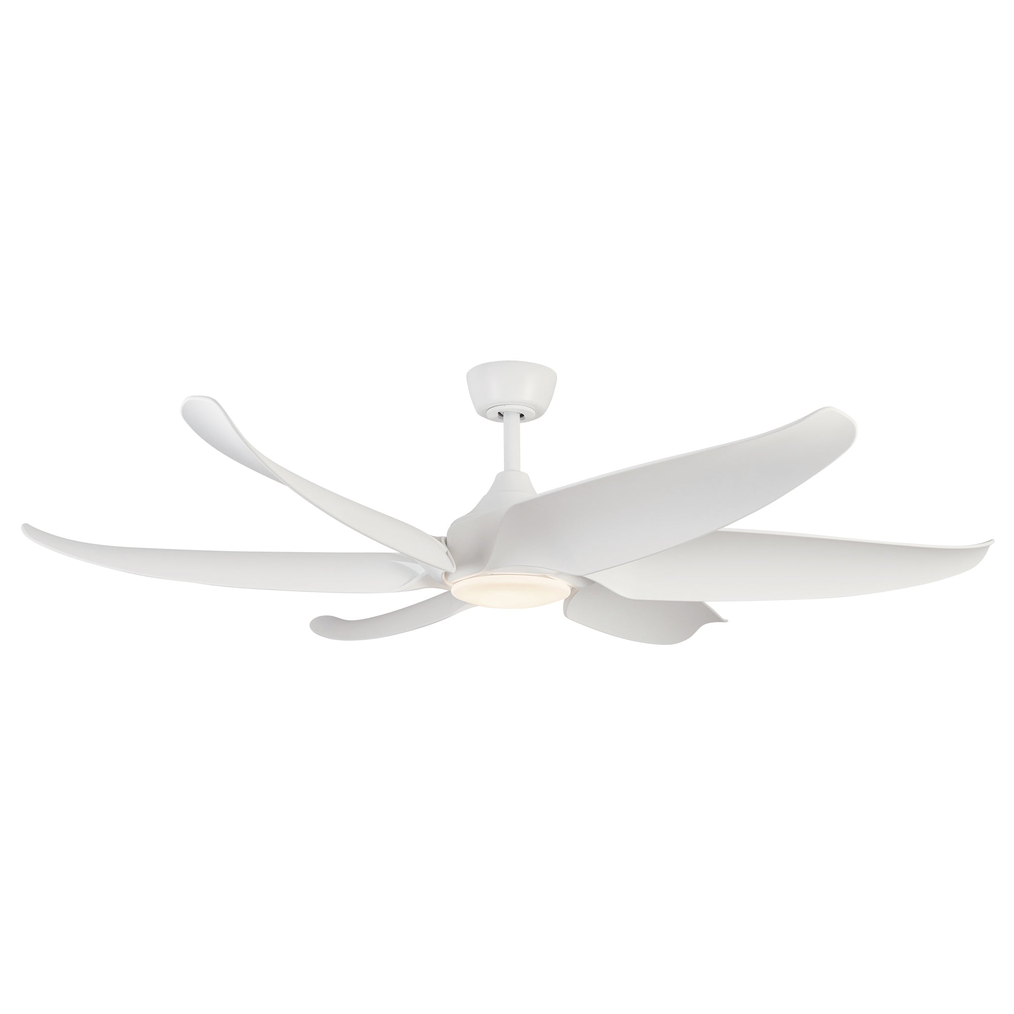 Coronado LED Ceiling Fan in Matte White Finish | Kuzco Lighting