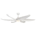 Coronado LED Ceiling Fan in Matte White Finish | Kuzco Lighting