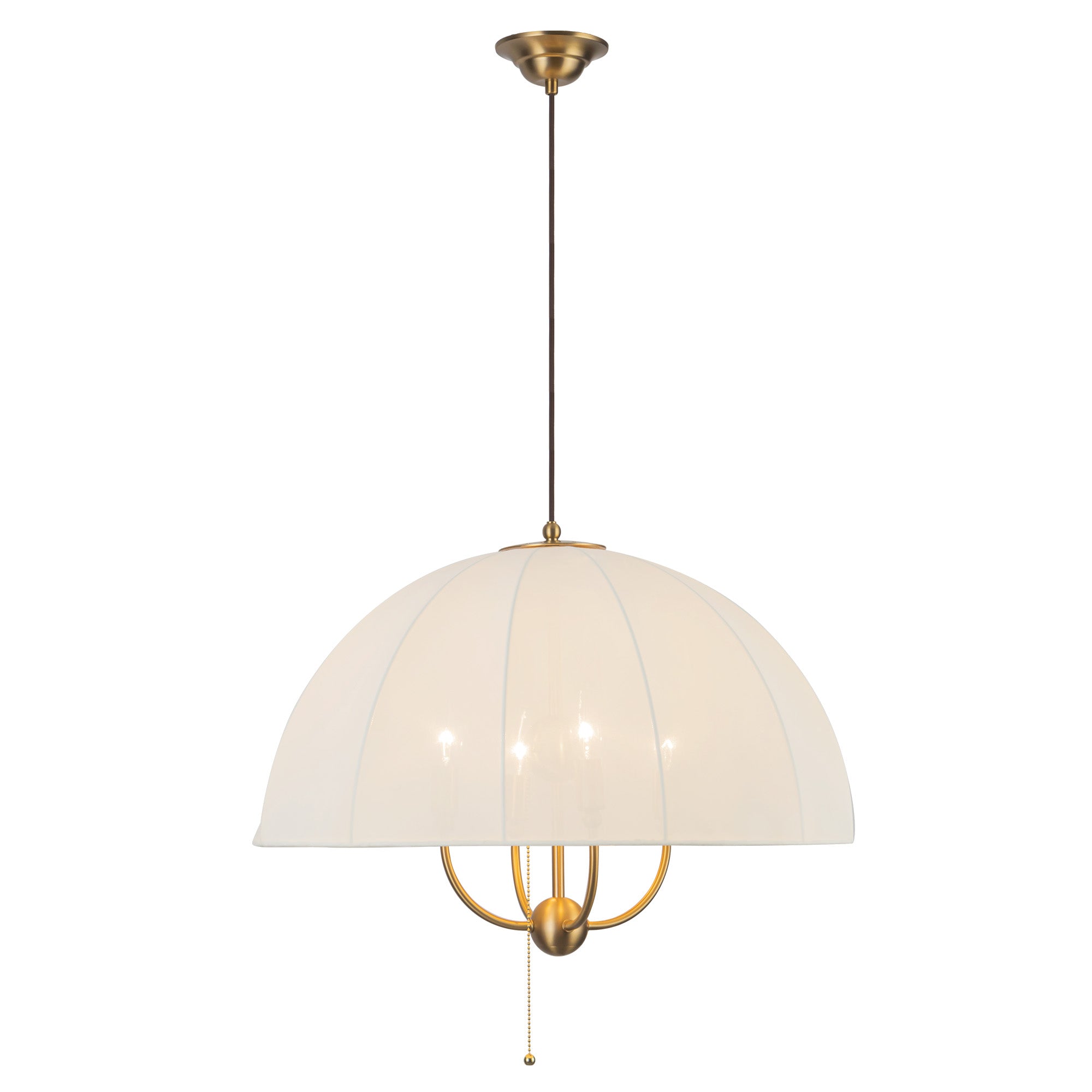 Crosby 24-in Brushed Gold Socket Pendant by Alora Lighting | PD661424BG | Alora Lighting