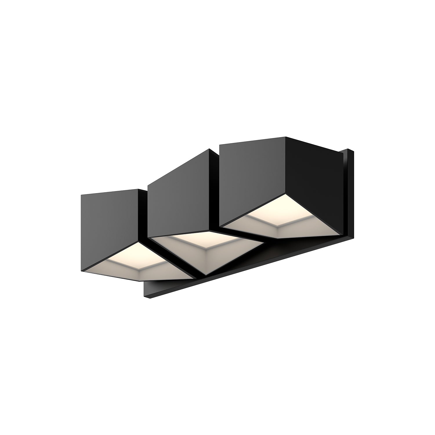 Cubix LED Vanity in Black/White Finish | Kuzco Lighting