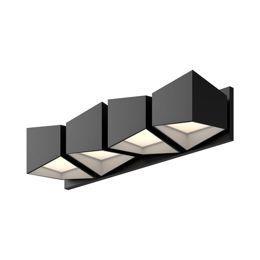 Cubix LED Vanity in Black/White Finish | Kuzco Lighting