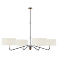 Load image into Gallery viewer, Canto Grande Four Arm Chandelier bronze
