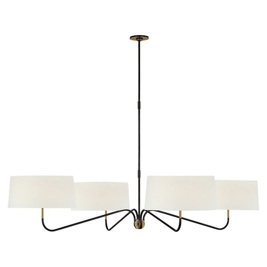 Canto Grande Four Arm Chandelier bronze