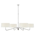 Load image into Gallery viewer, Canto Grande Four Arm Chandelier polished nickel
