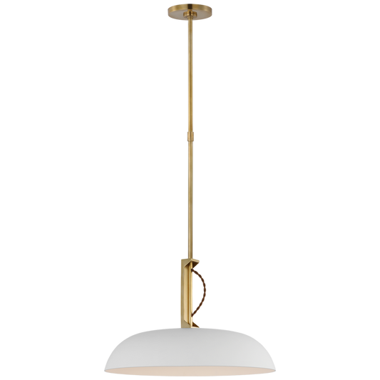 Cyrus Pendant brass white