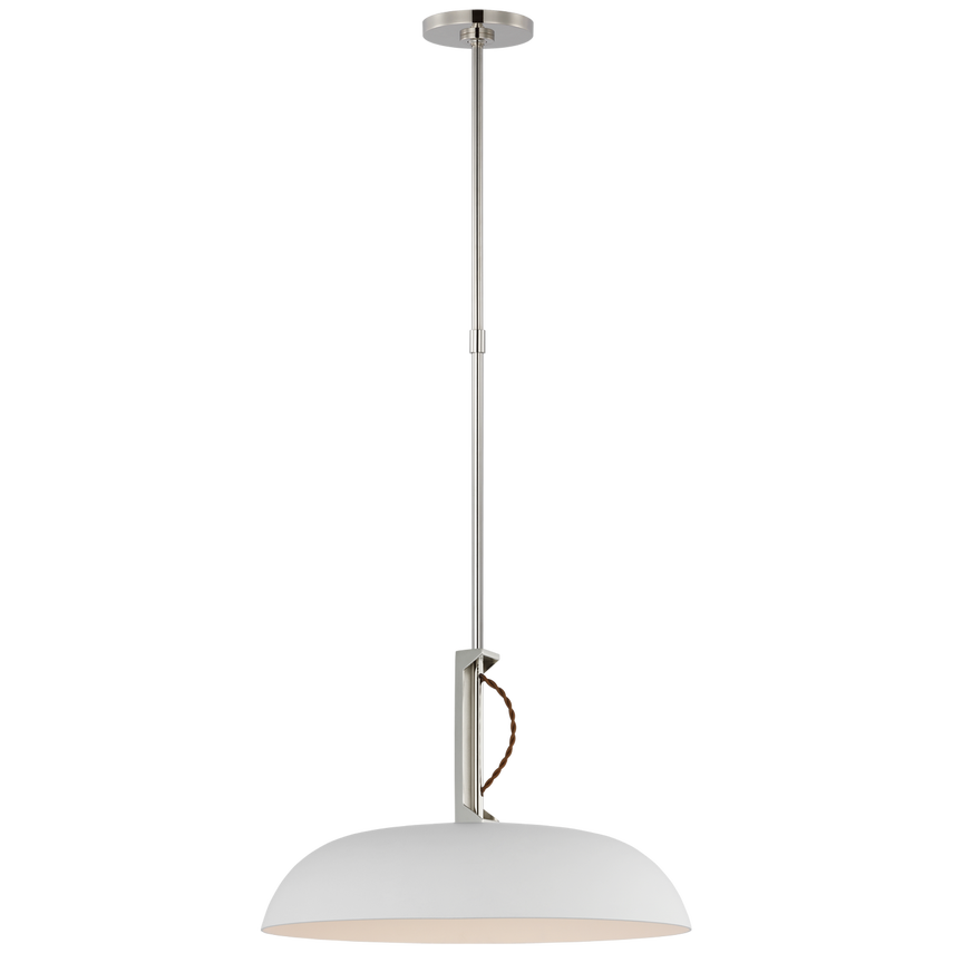 Cyrus Pendant polished nickel white