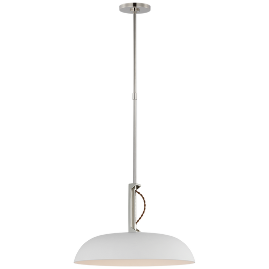 Cyrus Pendant polished nickel white